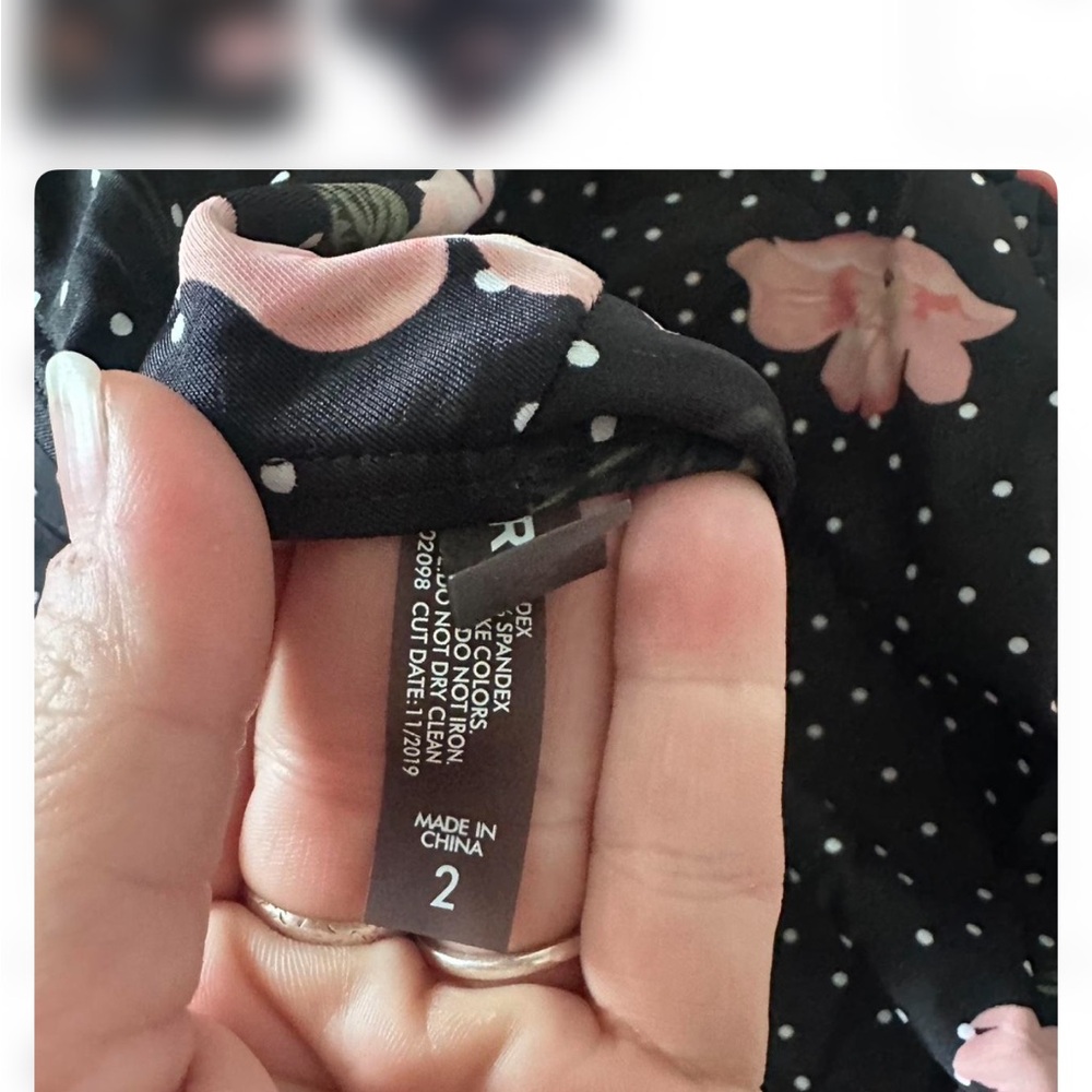 Torrid Black and Pink Floral One Piece - Picture 5 of 5
